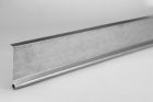 BANDE DE RIVE A PLI EXTERIEUR ZINC NATUREL L 2000 mm l 166 mm- Ep 0,65 mm