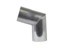 COUDE A ANGLE VIF 72° ZINC NATUREL D100 mm