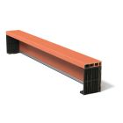 Demi coffre tunnel en terre cuite 1/2 CVR 31,4 monobloc - long. 2110 mm x haut. 314 mm x ep. 200 mm