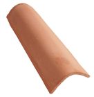 Tuile terre cuite Canal'trad 46 Rouge - long. 46cm x larg. 17,3cm