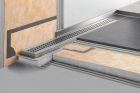 Kit caniveau avec sortie verticale DN 50 avec siphon pour douches a l'italienne Schluter-KERDI-LINE V - long. 600mm
