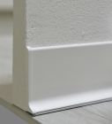 Capuchon de fermeture droit aluminium blanc Schluter-DESIGNBASE-SL - larg. 60 mm x ep. 6 mm