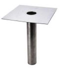 PLATINE DE REPRISE D'ETANCHEITE EN INOX 304 POUR SIPHONS 200X200 DN63