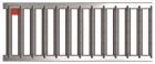 Avaloir de caniveau en beton polymere avec grille passerelle acier inoxydable ACO Self - long. 0,5m x larg. 98mm x haut. mm - classe A15
