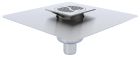 SIPHON ACO NETDRAIN TECHNIK 100X100MM INOX304 TELE COUV WAVE INOX 304 BROSSE SORTIE V GE50MM DN40
