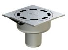 SIPHON ACO SHOWERDRAIN EKO 100X100MM INOX 304 COUV SLOT INOX 304 SABLE SORTIE V GE30MM DN40
