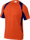 T shirt traitement sechage rapide Taille L orange / blue marine
