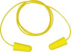 BOITE DE 200 PAIRES BOUCHONS D'OREILLES AVEC CORDELETTE PLASTIQUE - SNR37dB Jaune