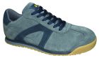 Chaussure basse cuir velours bleu / gris - Taille 47