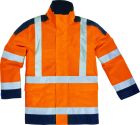 Parka Taille 3XL orange fluo / bleu marine