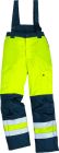 Pantalon chaud Taille 3XL jaune fluo / bleu marine