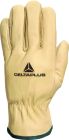 Gants tout fleur bovin hydrofuge paume fleur retournee - double tricot kevlar Chamois T9