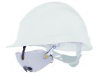 LUNETTES INCOLORES POLYCARBONATE ADAPTABLES SUR CASQUES DE CHANTIER - AB - AR - UV400 Taille Unique Aluminium
