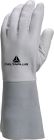 Gants soudeur fleur agneau - manchette 15 cm Gris T10