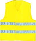 Gilet bandes paralleles Taille L jaune fluo