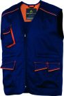 Gilet multipoches PANOSTYLE Taille S bleu marine / orange