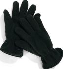 Gants laine polaire en polyester Noir Unique