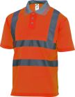 Polo manches courtes Taille XXL orange fluo