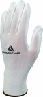 Gants tricot 100% polyamide - paume enduite PU - jauge 13 Blanc T7