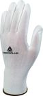 Gants tricot 100% polyester - paume enduite PU - jauge 13 Blanc T7