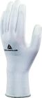 Gants tricot deltanocut - paume enduite PU - jauge 15 Blanc T9
