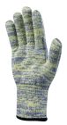 Gants tricot en polyethylene taeki 5 - jauge 10 Jaune - Gris T7