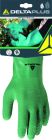 Gants latex support coton Vert T7