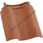 Tuile courte d'egout et de faitage terre cuite Neoplate Rouge nuance