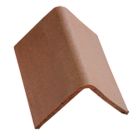 Tuile de rive a rabat droite a emboitement terre cuite Panne H2 Amarante Rustique - long. 43,6 cm