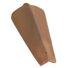 Tuile de rive a rabat droite a emboitement terre cuite Panne H2 Noir brillant - long. 43,6 cm