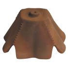 Tuile de rive a rabat droite a emboitement terre cuite PV13 Flamme Rustique - long. 44,2 cm