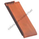 Tuile de ventilation terre cuite Plein sud Littoral Flamme - long. 48 cm x larg. 31,6 cm