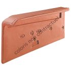 Tuile de ventilation terre cuite Plein sud Rouge - long. 48 cm x larg. 31,6 cm