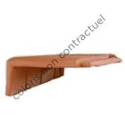 Tuile de ventilation terre cuite Provinciale Rouge - long. 40,7 cm
