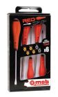 JEU 6 TOURNEVIS REDGRIP 4 FENTE + 2 PZ