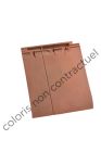 Tuile double bourrelet deux tiers pureau terre cuite Canal S Pastel - long. 36,5 cm