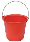 SEAU PRO RENFORCE A ERGOTS ROUGE 13 LITRES Anse 6,3mm