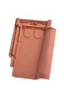 Tuile double bourrelet terre cuite Mediane Paysage - long. 45,3 cm