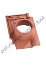 Tuile double bourrelet terre cuite Panne H2 Ardoise - larg. 29 cm