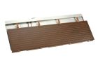 Tuile terre cuite Monopole N°1 Amarante Rustique - long. 29,7 cm x larg. 21,5 cm