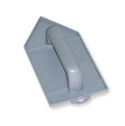 TALOCHE GRISE POINTUE 8X14CM P. PLAST.