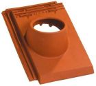 Tuile terre cuite PV10 Flamme Rustique - long. 46 cm x larg. 30,6 cm