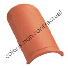 Faitiere sans emboitement universelle terre cuite Rose - long. 45 cm x larg. 21 cm