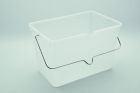 Seau rectangulaire translucide 10L