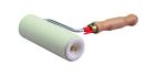 Rouleau polyester finition brillante 180mm, manche bois