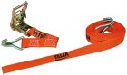 Sangle d'arrimage a cliquet orange 6mx35mm