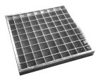 GRILLE CAILLEBOTIS ACIER CARREE 3OOX3OO mm mailles 30X30 mm