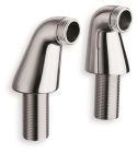2 colonnettes standard 70 mm m3/4' - m1/2' chrome