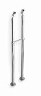 2 colonnettes sur pied 900 mm f1/2' - m3/4' chrome