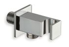 applique prise d'eau carree laiton chrome 1/2'
